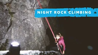 Night Rock Climbing with Lume Cubes