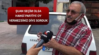 ŞUAN SEÇİM OLSA HANGİ PARTİYE OY VERMEZSİNİZ? SEÇİM RÖPORTAJI 2