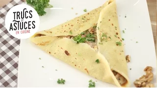 Plier sa crêpe en triangle - CuisineAZ