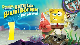 Bob Esponja: Batalla por Fondo De Bikini Rehidratado | Parte 1 | Campos de Medusas