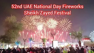 52nd UAE National Day Fireworks at Sheikh Zayed Heritage Festival, Abu Dhabi