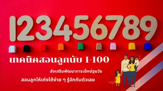 สอนลูกอนุบาลนับ 1- 100 สอนเด็กปฐมวัยรู้จักตัวเลข จำนวนนับ