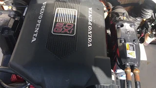 Volvo Penta 5.0 GXI engine starting