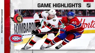 Senators @ Canadiens 4/5 | NHL Highlights 2022