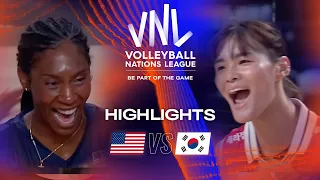 🇺🇸 USA vs. 🇰🇷 KOR - Highlights Week 1 | Women's VNL 2023