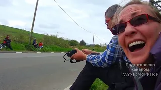 Racing TT island of a man people reactions at top speed @2018