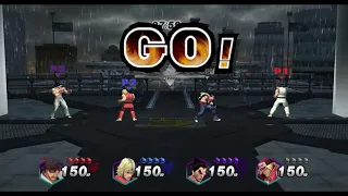 Smash Project M Ex Remix 0.95 DX - Ryu vs Ken vs Kazuya vs Terry 4 Stocks Stamina no TAS