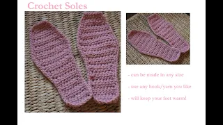 How to Crochet Wool Soles | Keep Your Feet Warm