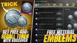 Trick To Get Free 450+ Recall tokens | Free Material And Mythic Forge Emblem | Free Premium Crate