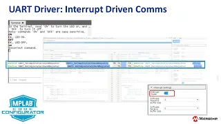 MCC Melody UART Driver: Interrupt Driven Comms