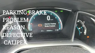 Honda Civic 2016: parking brake problem