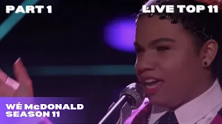 Wé McDonald: "Love on the Brain" (The Voice Season 11 LIVE Top 11) PART 1