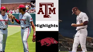 #3 Arkansas Vs #5 Texas A&M College Baseball Game Highlights