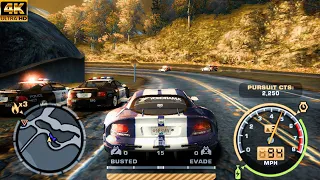 NEED FOR SPEED MOST WANTED Game play - DODGE VIPER SRT 10 vs UNLIMITED POLICE CASES | (4K  60FPS)