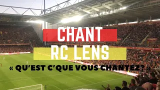 CHANT RC LENS - "QU'EST C'QUE VOUS CHANTEZ?" DANS UN PARCAGE BOUILLANT AU STADE DU HAINAUT!