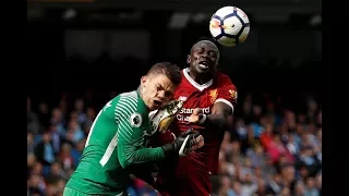 Sadio Mane handed straight red card for challenge on Ederson. Man City vs Liverpool | 09/08/2017