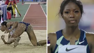 Khaddi Sagnia Sensual Long Jump Moves @Doha 2020