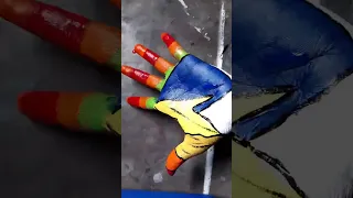 Colour Full body Painting 036#reel #viral #painting #yiutubeshort #short #artist #bodypainting