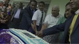 Fijian Prime Minister officiates at the commissioning of the QVS 3-storey building & new gym