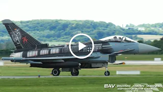 Eurofighter EF2000 - German Air Force 31+06 "Cyborg Tiger cs" - first takeoff at Neuburg Air Base