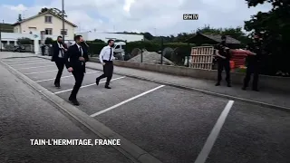 Macron slapped in face during visit to French town
