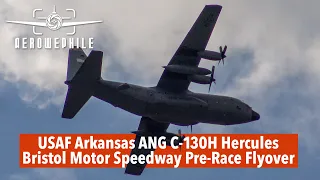 Bristol Motor Speedway Pre-Race Flyover USAF Lockheed C-130H Hercules - 189th AW AR-ANG - 15-16Sep23