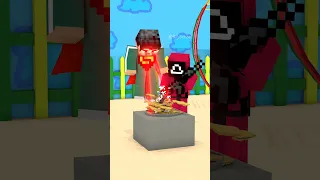 When Superman Plays Squid Game Dalgona Candy | Monster School Minecraft Animation #shorts