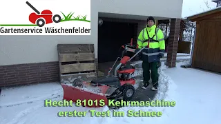 ❄️ Schneekehren mit Hecht 8101S Kehrmaschine + Räumschild ⛄️