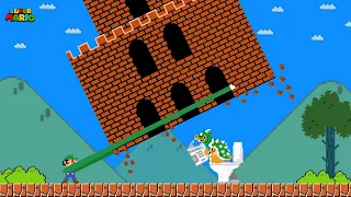 Can God Mode Luigi tried to beat Super Mario Bros.?