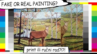 Fake or real painting / Kako razlikovati print od prave slike /   likovni123