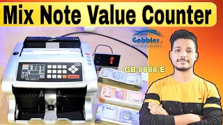 Gobbler GB-8888-E Mix Note Value Counting Machine | Setup and Use | For Kiosk Bank and CSP and Shops