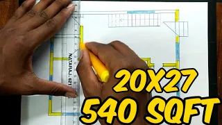 20X27 HOUSE PLAN 540 SQFT @MSCIVILENGINEERING_26