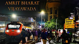 Inaugural Amrit Bharat Express VIJAYAWADA || Malda - SMVT Bangalore || Arriving BZA on PF-1