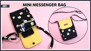 DIY Mini Crossbody bag & messenger bag / phone purse bag / sewing tutorial [Tendersmile Handmade]