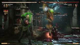 Mortal Kombat 1 - Reptile (Cyrax) Meterless 1 Assist Invisibility Setup Combo 36%