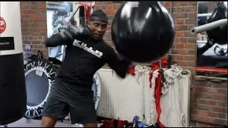 NIGEL BENN (IN CAMP) NOT MESSING AROUND, AS HE SHOWS HE'S STILL GOT THE POWER WITH BRUTAL SHOTS