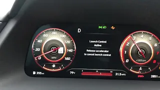 2021 Hyundai Sonata N Line stock 0 to 100 launch control on regular gas