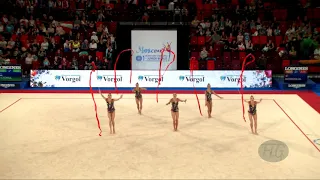 Estonia (EST) - 2019 Rhythmic Junior Worlds, Moscow (RUS) - Qualifications 5 Ribbons