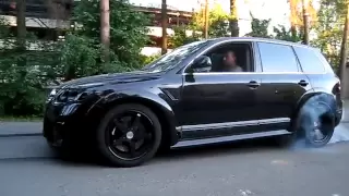 Touareg W12 twin turbo testing, RWD mode