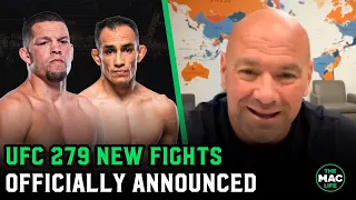 Dana White announces Nate Diaz vs. Tony Ferguson and Khamzat Chimaev vs. Kevin Holland for UFC 279