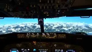 First impressions of Prepar3d V2 with 180° Screen /B737-800NG Homecockpit / P3dV2/ 01.2014/ FullHD