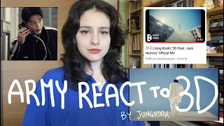 ARMY react to jungkook 3D