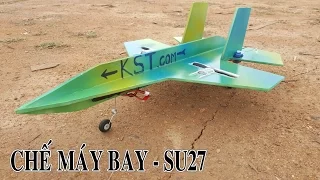 Chế Máy Bay Cánh Bằng Mini Su27 - sukhoi