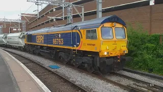 GBRF 66763 'Severn Valley Railway' departs Walsall - 01/06/19