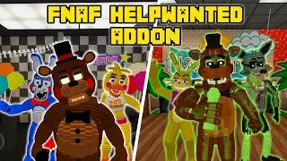 FNAF Help Wanted Addon in Minecraft PE / BE (Addon Review) [PART 1]
