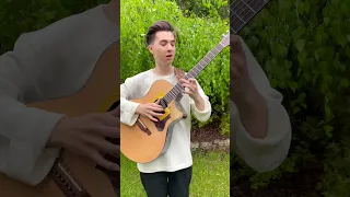 Marcin plays "Just The Two of Us" in a garden (Clip)