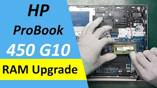 🛠️ HP ProBook 450 G10 Laptop - disassembly and RAM upgrade options. 13th Generation Laptop 2023