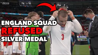14 England players refused the silver medal at Euro2020 - England v Italy 11-7-2021