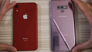 iPhone XR vs Samsung Note 9 - Speed Test!