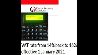 HOW TO CHANGE VAT RATE ON ANY ETR MACHINE TO 16%